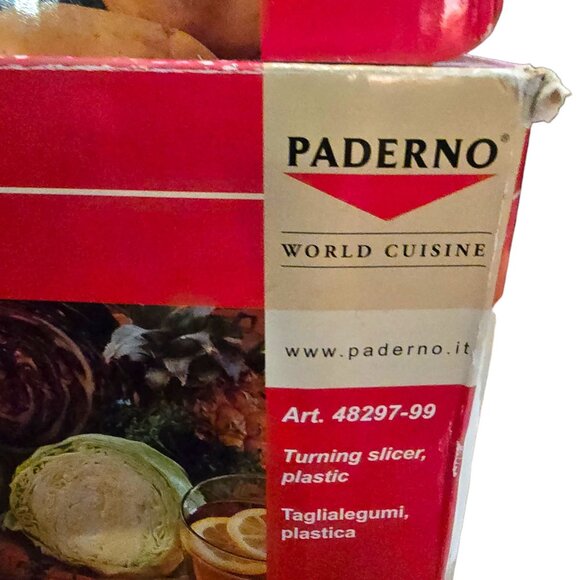 Paderno World Cuisine Vegetable Spiralizer Turning Slicer With Box CM2127 - Picture 3 of 11